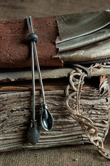 Spot the Lily Tassel Pendant Necklace