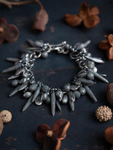 Dream Catcher Feather and Pod Charm Bracelet