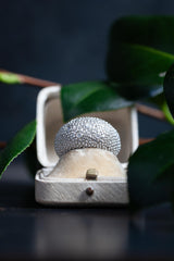 Silver Diamond Bubble Ring - Size L1/2 / M - Current Design