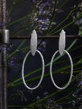 Petal Oval Hoop Earrings