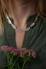 Leaf Necklace - Silver