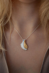 Sky & Sea Charm Pendant Necklace - Silver