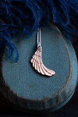 Sky Charm Pendant Necklace - Silver & Sapphire