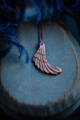 Sky Charm Pendant Necklace - Silver & Sapphire
