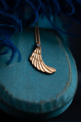 Sky Charm Pendant Necklace - Silver & Sapphire