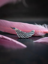 Sky Charm Pendant Necklace - Silver & Sapphire