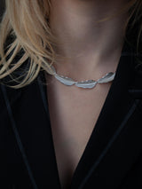 Leaf Necklace - Silver