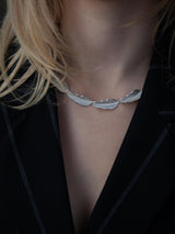 Leaf Necklace - Silver