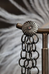 Garnet Catherine Wheel Three Chain Drop Earrings - Limited Edition of 10