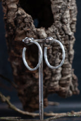 Bark Hoop Earrings