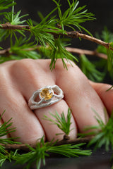 Thick British silver ring, handmade for a statement look