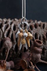 Nine Pod Cluster Pendant Necklace