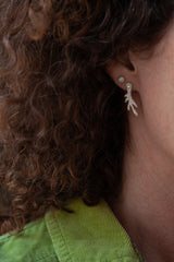 Dotty Peridot Antler Studs