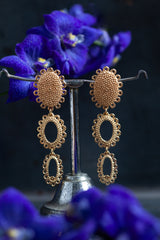 Large Baroque 3 Part Drop Earrings