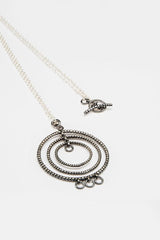 Bubble Hula Hoop Pendant Necklace