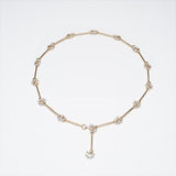 daisy chain necklace gold and silver daisy chain necklace contemporary daisy chain necklace