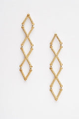 Kiss Cross Drop Earrings