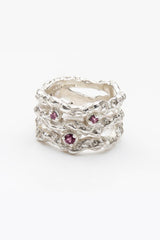 Branch Ring with Tourmalines