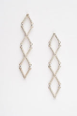 Kiss Cross Drop Earrings