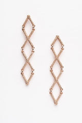 Kiss Cross Drop Earrings