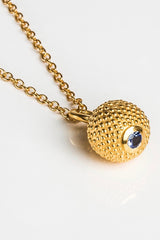 December Tanzanite Birthstone Ball and Chain Pendant Necklace