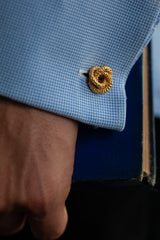 Love Knot Chain Link Cufflinks