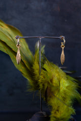 Feather Drop Earrings