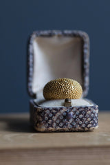 My chunky Bubble Ring is highly textured with tiny hoops and beads to catch the light
