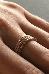Mini Bobbled Stacking Rings