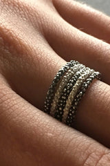Mini Bobbled Stacking Rings