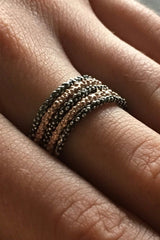 Mini Bobbled Stacking Rings