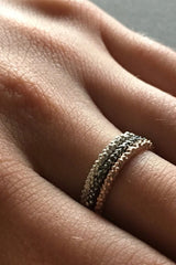 Mini Bobbled Stacking Rings