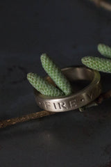 My timeless Elements Ring is engraved with the four elements, earth, air, fire and water
