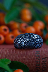 My chunky Diamond Bubble ring is textured with tiny beads of silver with 7 diamonds