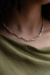 Dotty Peridot Antler Necklace