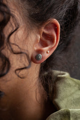 Diamond Pollen Stud Earrings