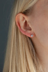 December Tanzanite Birthstone Satsuma Studs