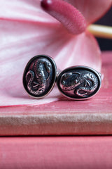 Serpent Cufflinks with T Bar