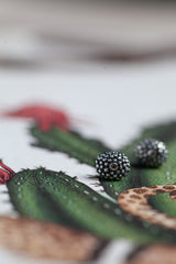 My Snake Eye Stud Earrings feature a bobbled textured oval serpent's eye motif