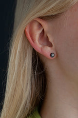 April Cubic Zircona Birthstone Satsuma Studs