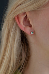 May Emerald Birthstone Satsuma Studs
