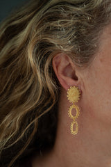 Large Baroque 3 Part Drop Earrings