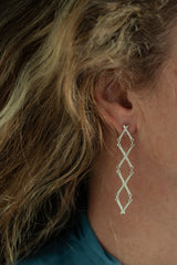 Kiss Cross Drop Earrings