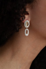 Citrine Baroque Drop Earrings