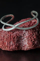 My Starfish Bangle in silver takes a sculptural shape inspired by dried starfish