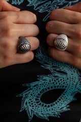 Serpent Skin Signet Ring