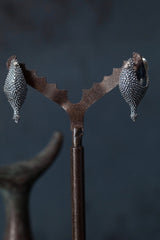 My Spot the Buddha Earrings sit directly under the ear are inspired by Eastern warrior's helmets