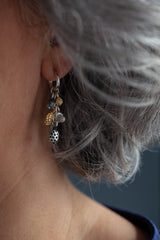 Mixed Pod Cluster Drop Earrings