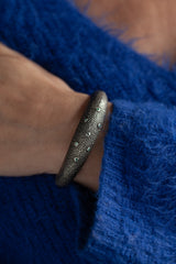 Axolotl Cuff Bangle with Blue and Green Tourmalines