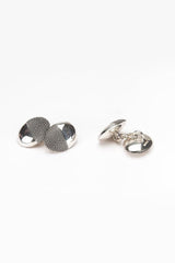 Spot the Half Oval Chain Link Cufflinks